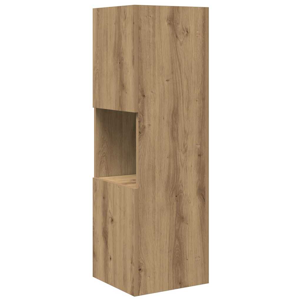 Rohová Skříňka 30,5X30X95Cm Kompozitní Dřevo Artisanový Dub