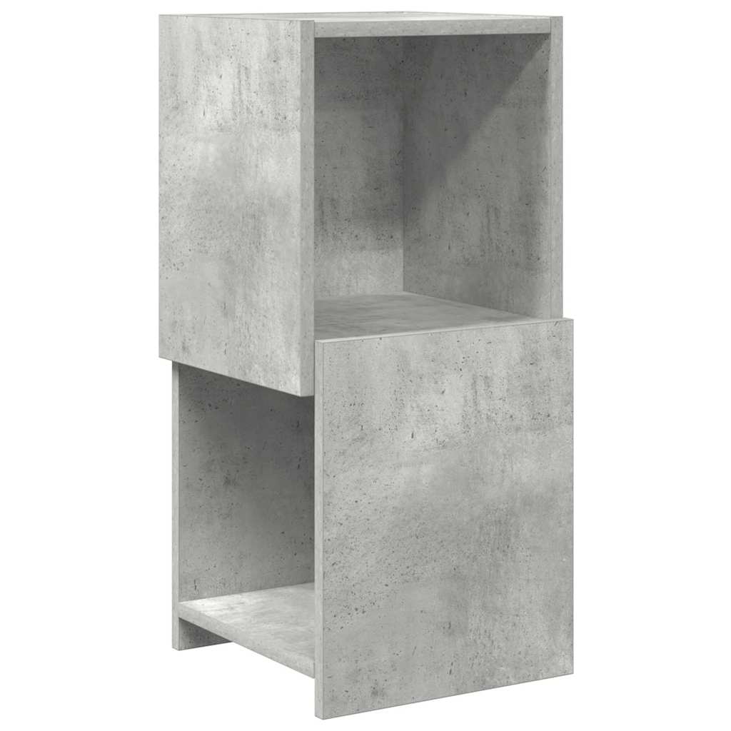 Rohová Skříňka 30,5X30X65Cm Kompozitní Dřevo Betonově Šedá