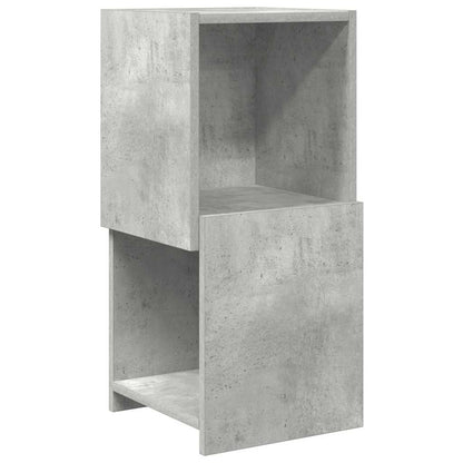 Rohová Skříňka 30,5X30X65Cm Kompozitní Dřevo Betonově Šedá