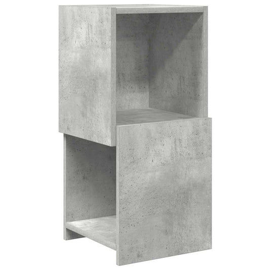 Rohová Skříňka 30,5X30X65Cm Kompozitní Dřevo Betonově Šedá