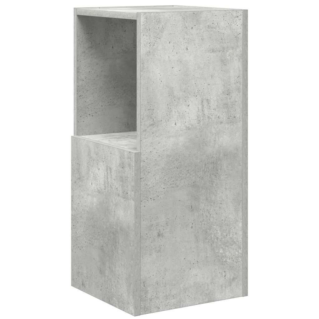 Rohová Skříňka 30,5X30X65Cm Kompozitní Dřevo Betonově Šedá