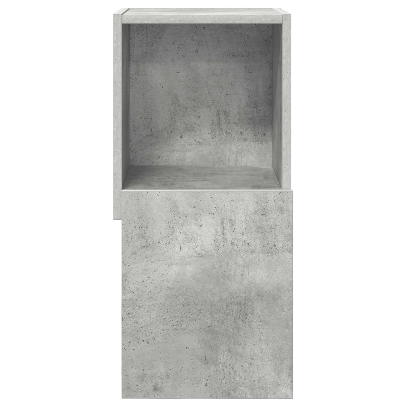 Rohová Skříňka 30,5X30X65Cm Kompozitní Dřevo Betonově Šedá