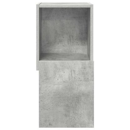 Rohová Skříňka 30,5X30X65Cm Kompozitní Dřevo Betonově Šedá