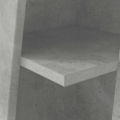 Rohová Skříňka 27,5X27X102Cm Kompozitní Dřevo Betonově Šedá