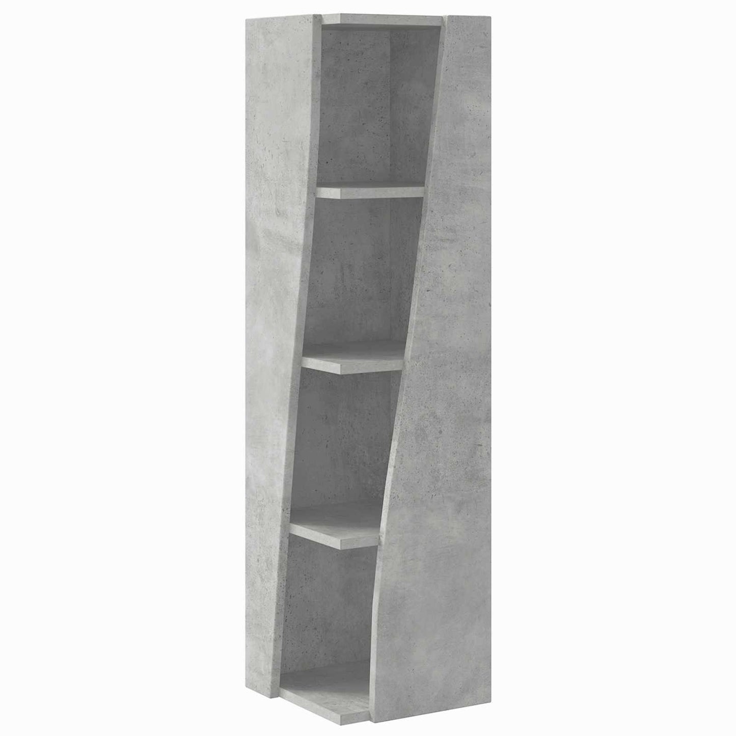 Rohová Skříňka 27,5X27X102Cm Kompozitní Dřevo Betonově Šedá
