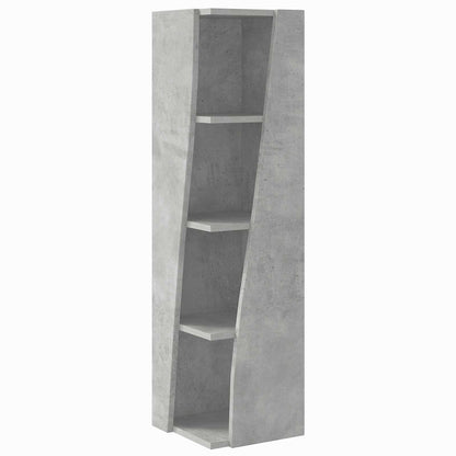 Rohová Skříňka 27,5X27X102Cm Kompozitní Dřevo Betonově Šedá