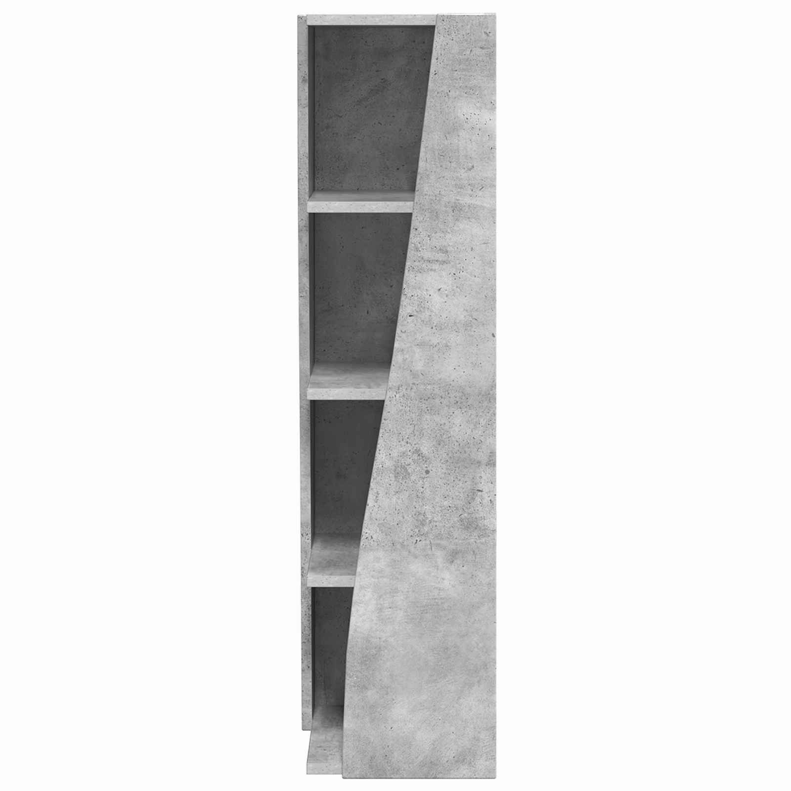 Rohová Skříňka 27,5X27X102Cm Kompozitní Dřevo Betonově Šedá