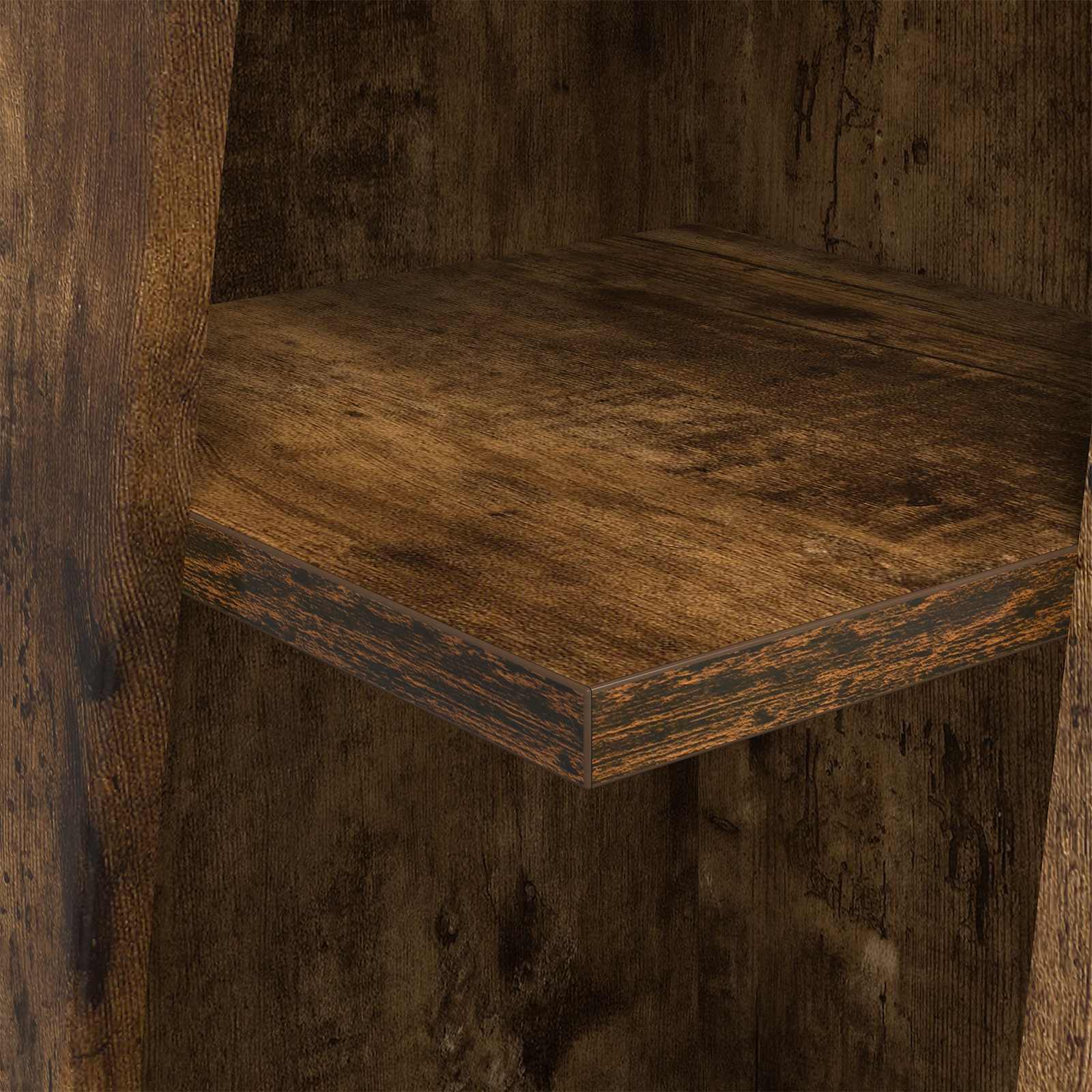 Rohová Skříňka 27,5X27X102Cm Kompozitní Dřevo Kouřový Dub
