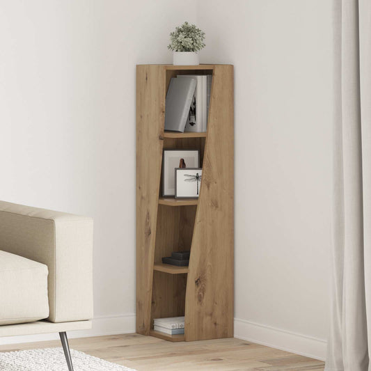 Rohová Skříňka 27,5X27X102Cm Kompozitní Dřevo Artisanový Dub