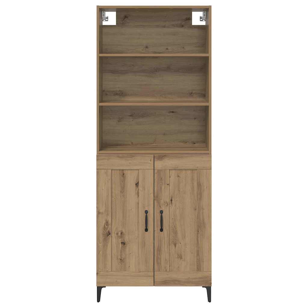 Vysoký Bufet 2 Ks Dub Artisan 69,5 X 34 X 180 Cm