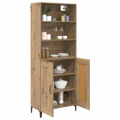 Vysoký Bufet 2 Ks Dub Artisan 69,5 X 34 X 180 Cm