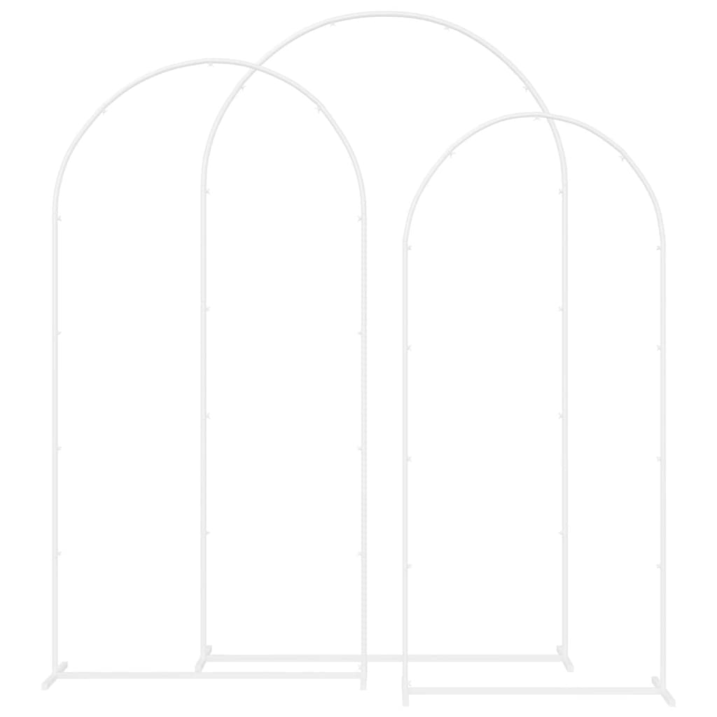 Svatební Oblouk 3 Ks 120 X 40 X 217 Cm Ocel