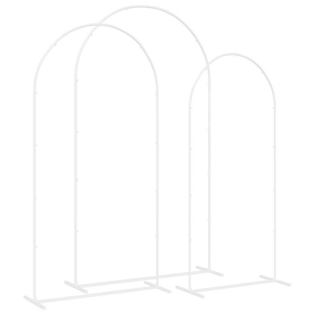 Svatební Oblouk 3 Ks 120 X 40 X 217 Cm Ocel
