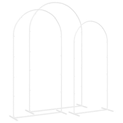 Svatební Oblouk 3 Ks 120 X 40 X 217 Cm Ocel