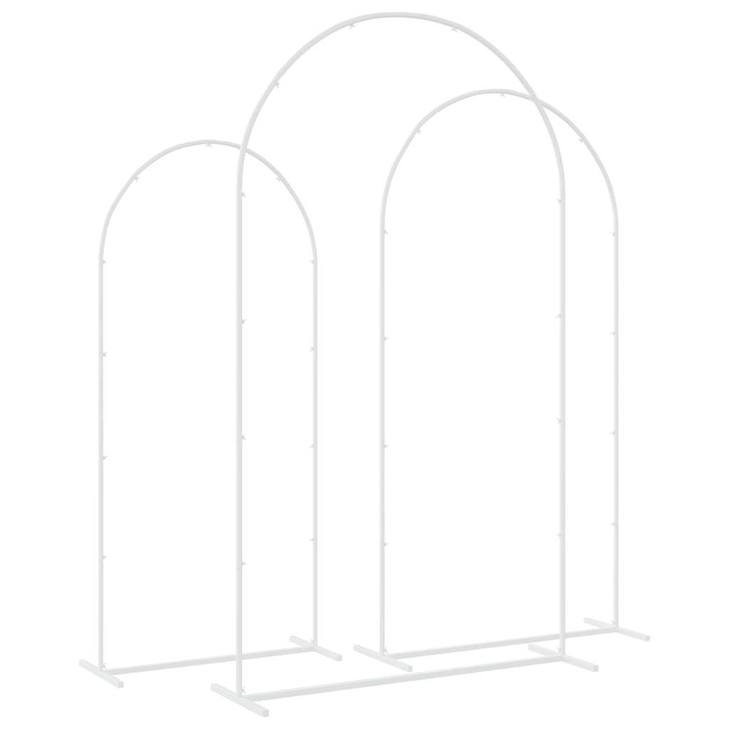Svatební Oblouk 3 Ks 120 X 40 X 217 Cm Ocel
