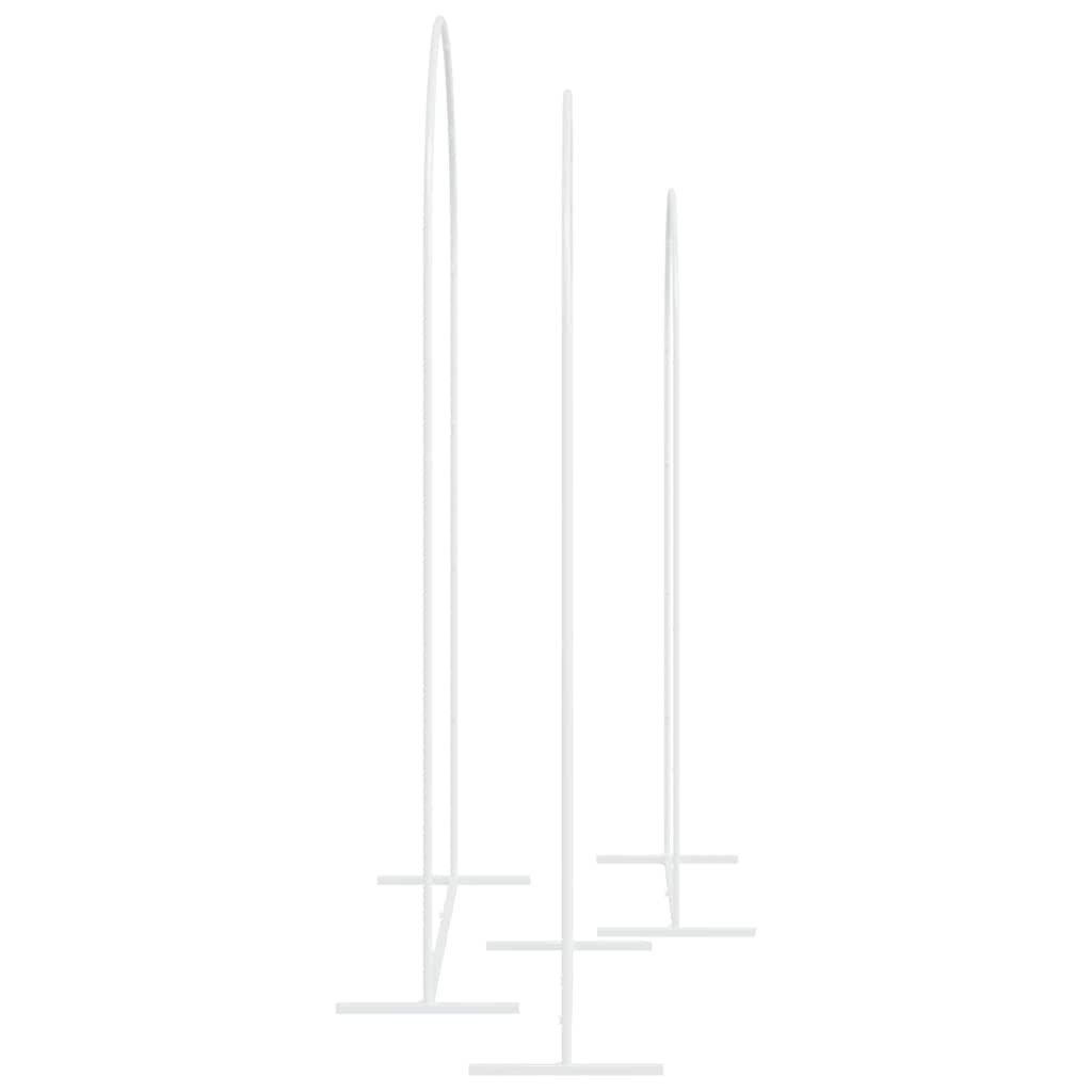 Svatební Oblouk 3 Ks 120 X 40 X 217 Cm Ocel