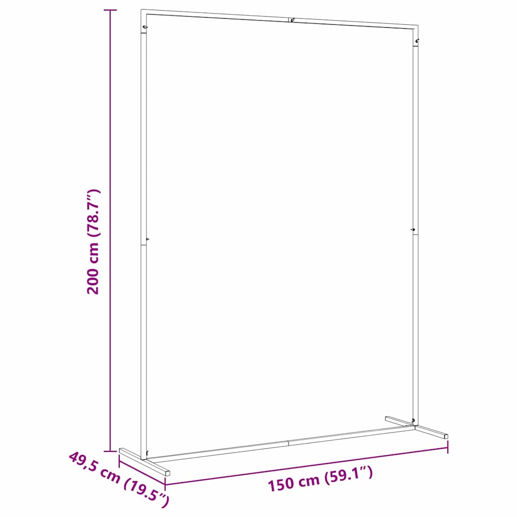 Svatební Oblouk 150 X 49,5 X 200 Cm Ocel