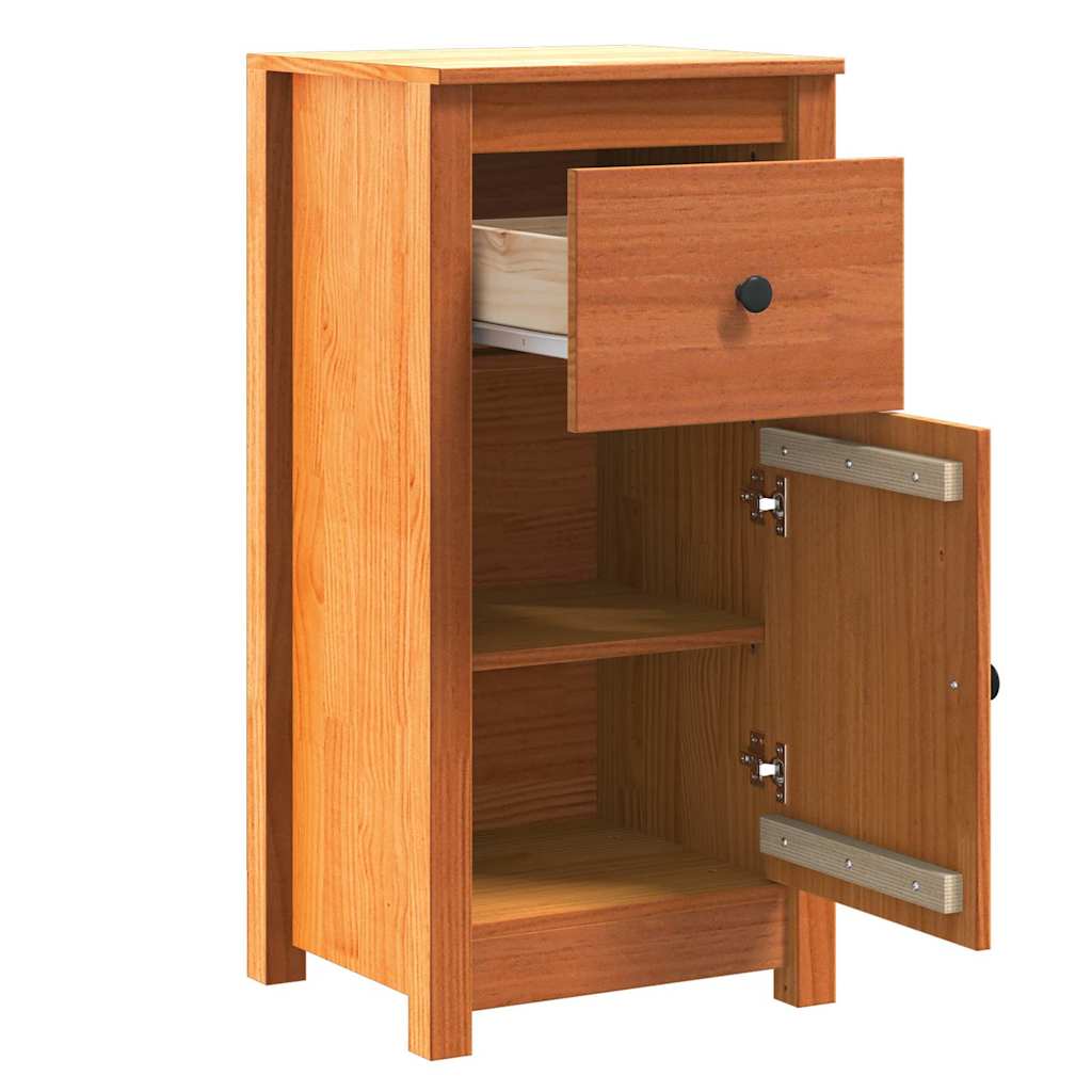 Servírovací Skříň 2 Pcs Voskově Hnědá 39 X 34,5 X 80 Cm