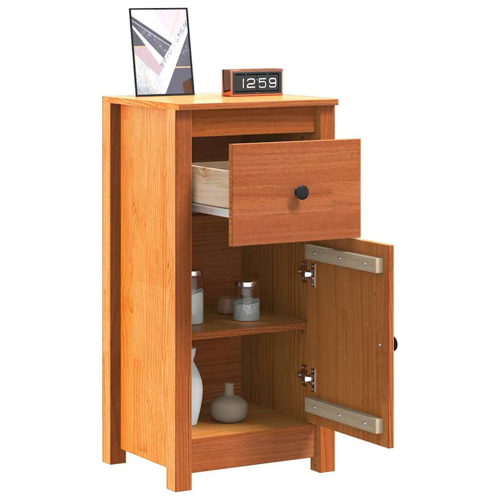 Servírovací Skříň 2 Pcs Voskově Hnědá 39 X 34,5 X 80 Cm
