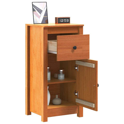 Servírovací Skříň 2 Pcs Voskově Hnědá 39 X 34,5 X 80 Cm