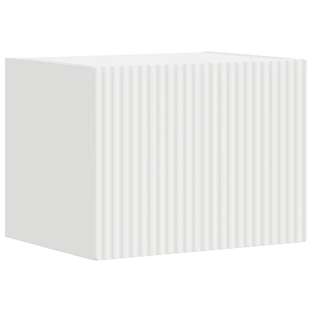 Tv Wall Cabinet 39 X 31 X 29,5 Cm Bílá Kompozitní Dřevo