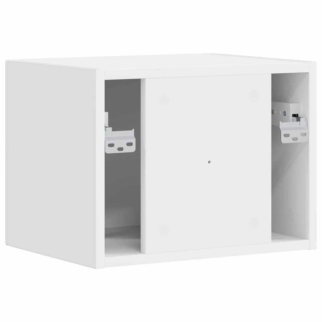 Tv Wall Cabinet 39 X 31 X 29,5 Cm Bílá Kompozitní Dřevo