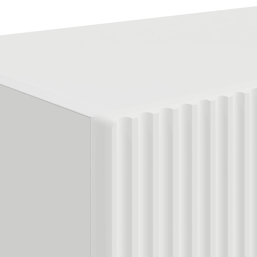 Tv Wall Cabinet 2 Pcs Bílá Kompozitní Dřevo