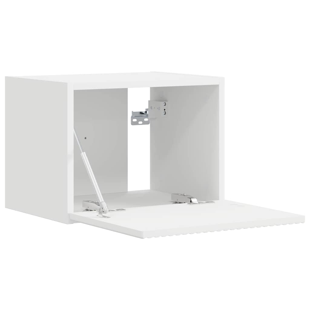Tv Wall Cabinet 2 Pcs Bílá Kompozitní Dřevo