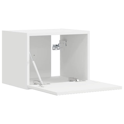 Tv Wall Cabinet 2 Pcs Bílá Kompozitní Dřevo