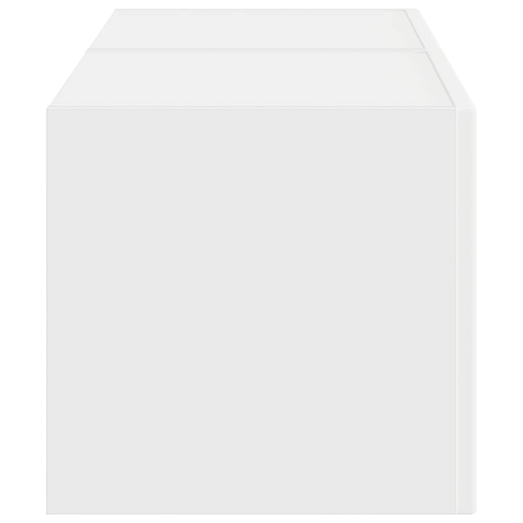 Tv Wall Cabinet 2 Pcs Bílá Kompozitní Dřevo