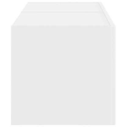Tv Wall Cabinet 2 Pcs Bílá Kompozitní Dřevo