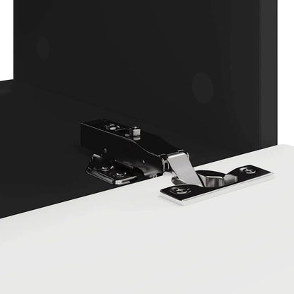 Tv Wall Cabinet 2 Pcs Černá Kompozitní Dřevo