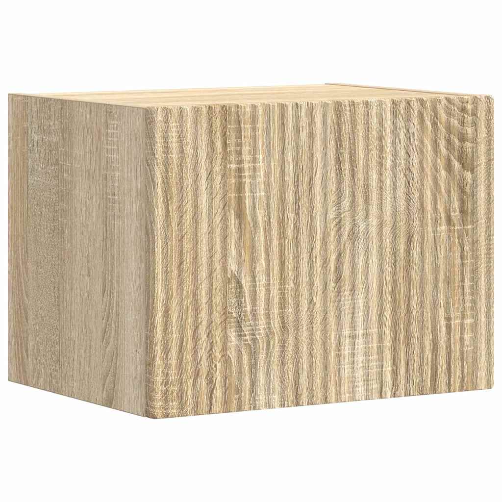 Tv Wall Cabinet 2 Pcs Sonoma Kompozitní Dřevo
