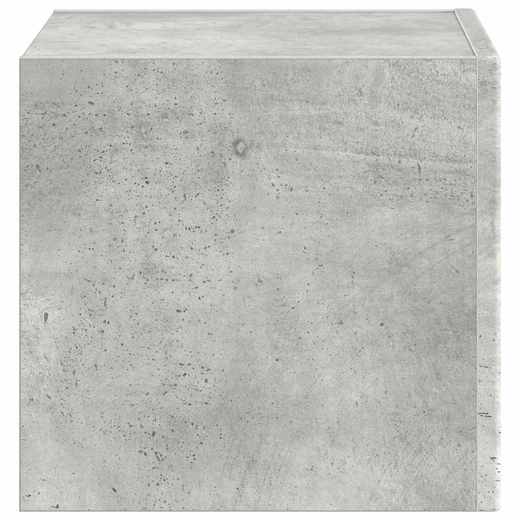 Tv Wall Cabinet 39 X 31 X 29,5 Cm Beton Kompozitní Dřevo