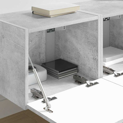 Tv Wall Cabinet 2 Pcs Beton Kompozitní Dřevo