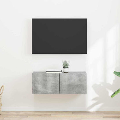 Tv Wall Cabinet 2 Pcs Beton Kompozitní Dřevo