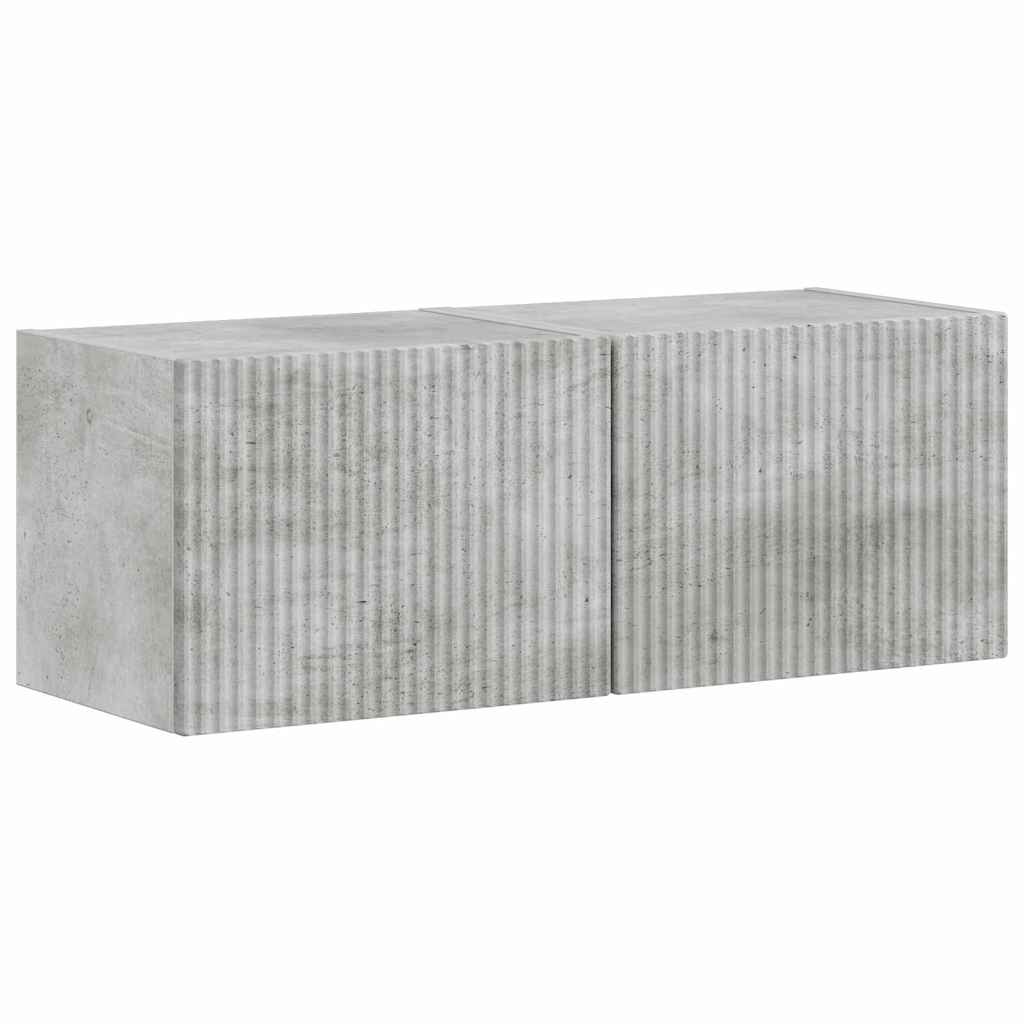 Tv Wall Cabinet 2 Pcs Beton Kompozitní Dřevo