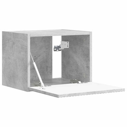 Tv Wall Cabinet 2 Pcs Beton Kompozitní Dřevo
