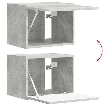 Tv Wall Cabinet 2 Pcs Beton Kompozitní Dřevo
