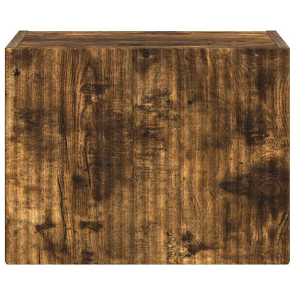 Tv Wall Cabinet 39 X 31 X 29,5 Cm Kouřový Dub Kompozitní Dřevo