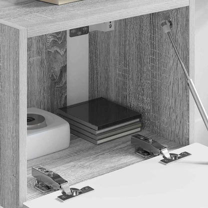 Tv Wall Cabinet 39 X 31 X 29,5 Cm Šedá Sonoma Kompozitní Dřevo
