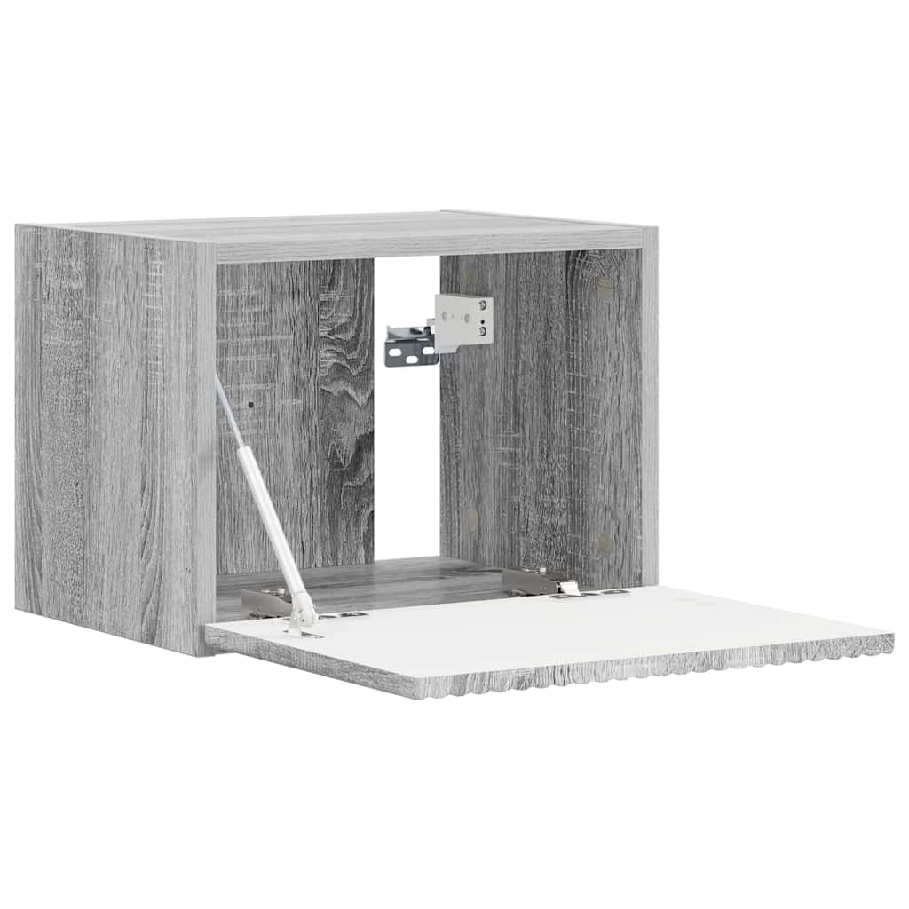 Tv Wall Cabinet 39 X 31 X 29,5 Cm Šedá Sonoma Kompozitní Dřevo