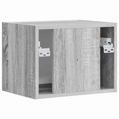 Tv Wall Cabinet 39 X 31 X 29,5 Cm Šedá Sonoma Kompozitní Dřevo