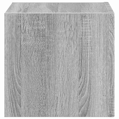 Tv Wall Cabinet 39 X 31 X 29,5 Cm Šedá Sonoma Kompozitní Dřevo