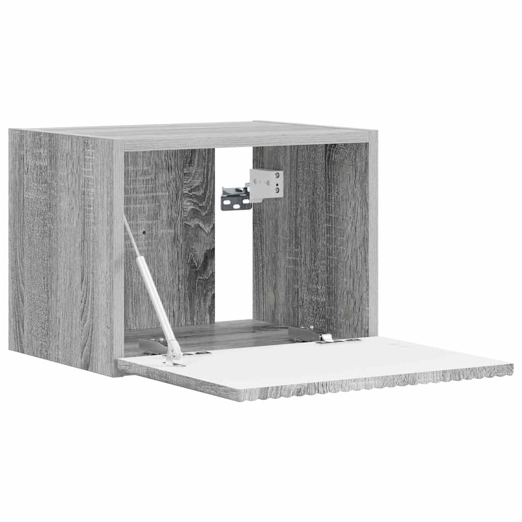 Tv Wall Cabinet 2 Pcs Šedá Sonoma Kompozitní Dřevo