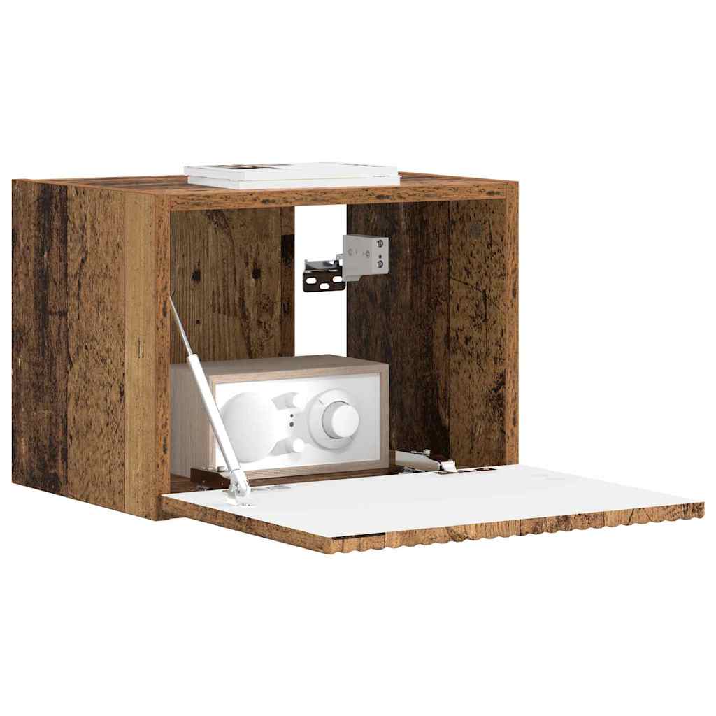 Tv Wall Cabinet 39 X 31 X 29,5 Cm Staré Dřevo Kompozitní Dřevo