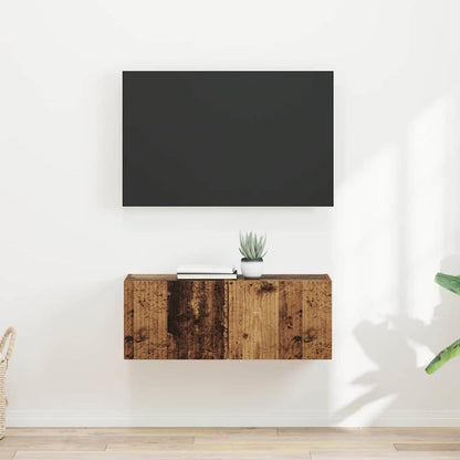 Tv Wall Cabinet 2 Pcs Staré Dřevo Kompozitní Dřevo