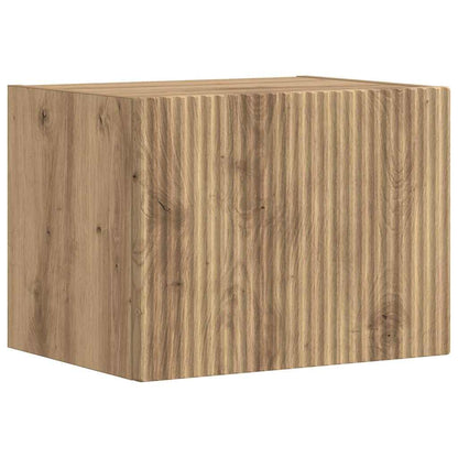 Tv Wall Cabinet 39 X 31 X 29,5 Cm Umělecký Dub Kompozitní Dřevo