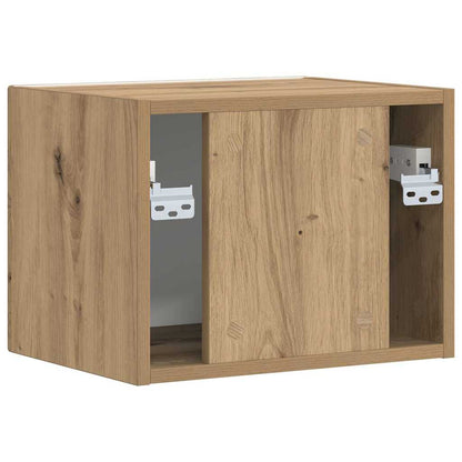 Tv Wall Cabinet 39 X 31 X 29,5 Cm Umělecký Dub Kompozitní Dřevo