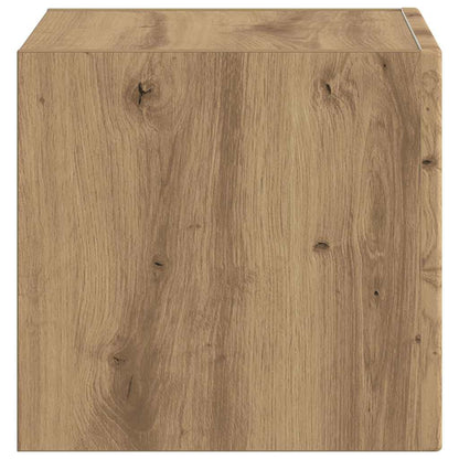 Tv Wall Cabinet 39 X 31 X 29,5 Cm Umělecký Dub Kompozitní Dřevo